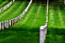 Tombstones At Arlington National Cemetery
