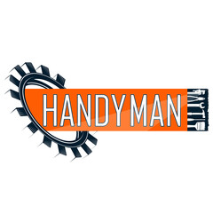 Wall Mural - Handyman symbol for service and repair with design tool