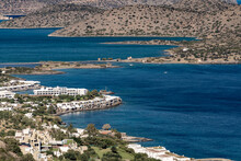 The Resort Twon Of Elounda (Also Elounta Or Elouda), Municipality Of Agios Nikolaos On The Northern Coast Of The Island Of Crete, Greece.