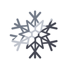 Wall Mural - snowflake, christmas and winter concept, line degraded style icon
