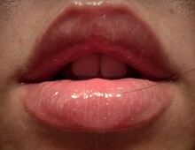 Close-up Of Woman Lips