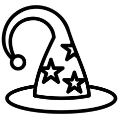 Poster - Wizard Hat Vector 