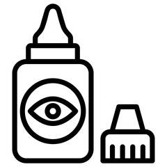 Wall Mural - Eye Drops Vector