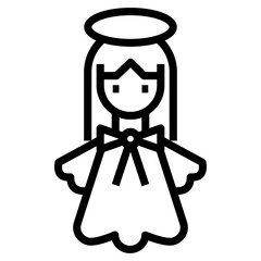 Sticker - Fairy Doll Vector 