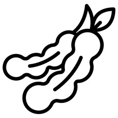 Sticker - Organic Tamarind Vector 