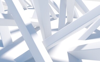 Wall Mural - 3D three-dimensional space concept creative map