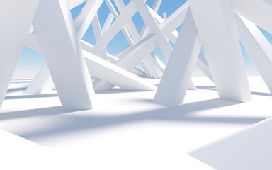 Wall Mural - 3D three-dimensional space concept creative map