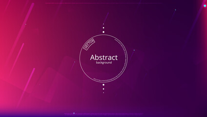 Poster - Abstract banner with gradient shapes and blur background with dark neon color. Dynamic shape composition. Vector template design