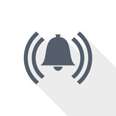 Aufkleber - Alarm vector icon, flat design illustration in eps 10