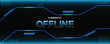Currently offline twitch banner background vector