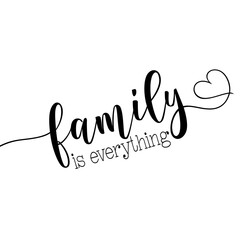 Family is everything- calligraphy
Good for poster, home decor, greeting crad, and other gift design.