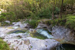Landscape and  waterfall at Cadini del Brenton - Sospirolo - Italy