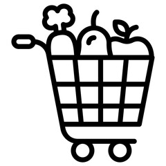 Wall Mural - Shopping Cart Vector 