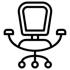 Sticker - Office Chair Vector