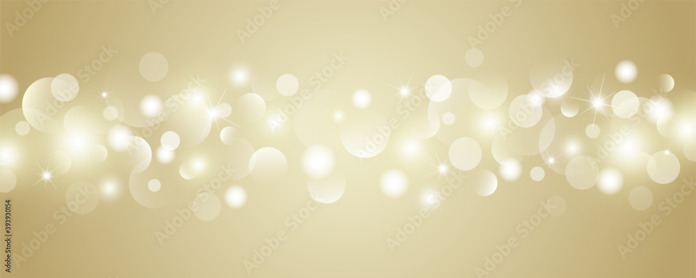 Abstract gold bokeh lights background vector illustration Stock Vector ...