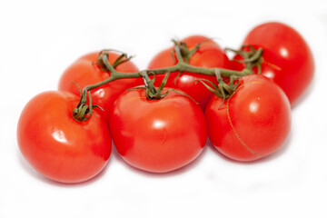 Wall Mural - tomatoes isolated on white