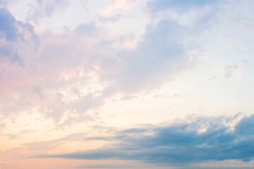 Wall Mural - beautiful sky at dawn, abstract background, copy space