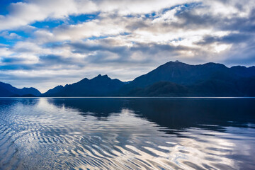 Landscape on the boat crossing between Puerto Chacabuco and Quellon, Patagonia - Chile.