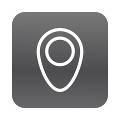 Sticker - pin pointer location block gradient style icon