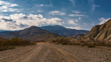 Dirt road to the mountains