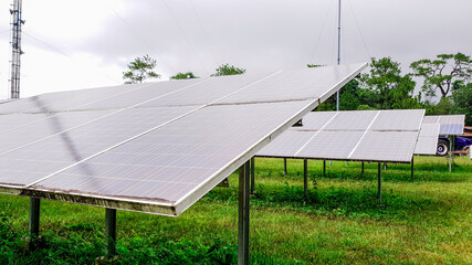 Wall Mural - photovoltaic modules for renewable energy, alternative power energy, combined power generations syst