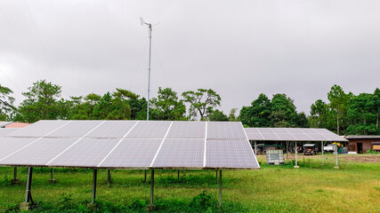 Wall Mural - photovoltaic modules for renewable energy, alternative power energy, combined power generations syst