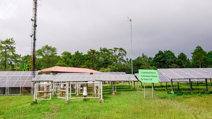 Wall Mural - photovoltaic modules for renewable energy, alternative power energy, combined power generations syst