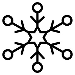 Sticker - Winter Snowflake Vector 