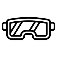 Sticker - Protective Goggles Vector 