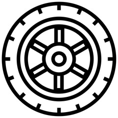 Poster - Auto wheel Vector 