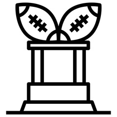 Sticker - Football Trophy Award 