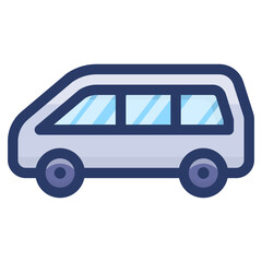 Sticker - Van Transport Vector 