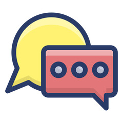 Sticker - Communication Bubble Vector 