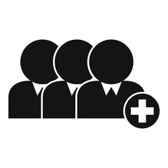 Poster - add new worker icon. simple illustration of add new worker vector icon for web design isolated on wh