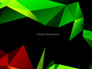 Decorative background with colorful polygon shapes