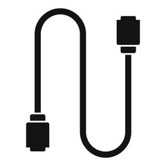 Poster - computer cable icon. simple illustration of computer cable vector icon for web design isolated on wh