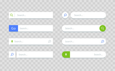 Fototapete - Search bar. Search forms for websites. www search. Web and ui interface. 