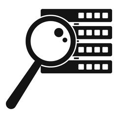 Poster - Search server equipment icon. Simple illustration of search server equipment vector icon for web design isolated on white background