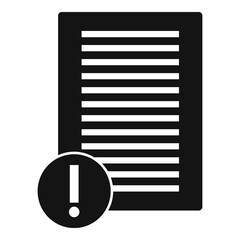 Poster - Guide document paper icon. Simple illustration of guide document paper vector icon for web design isolated on white background