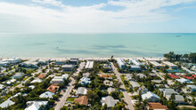 "Anna Maria Island, FL / USA - 11-14-2020: Beachfront View On Holmes Beach In Anna Maria Island."
