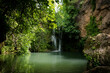 Waterfall in the jungle, a relaxing scenery in the south of Spain (San Nicolás del Puerto, Sevilla, Andalusia)