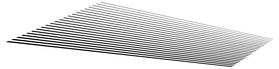 Poster - Parallel straight lines, stripes in perspective 3d