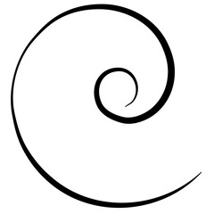 Aufkleber - Curlicue, Loop shapes, elements vector illustration