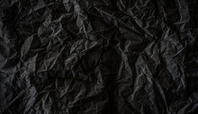 Full Frame Shot Of Wrinkled Black Paper