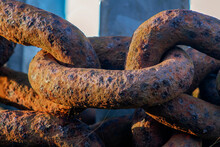 Close-up Of Rusty Chain