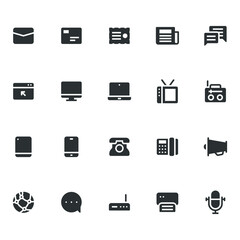 Poster - Communication device Icons