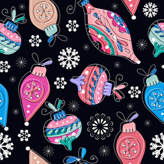 Wall Mural - Christmas balll pattern 24