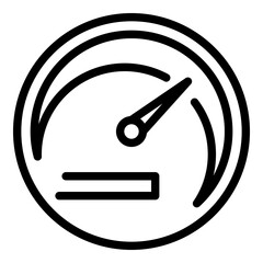 Poster - Speed test icon. Outline speed test vector icon for web design isolated on white background