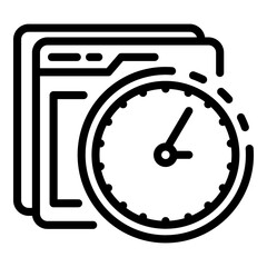 Poster - Internet connection icon. Outline internet connection vector icon for web design isolated on white background