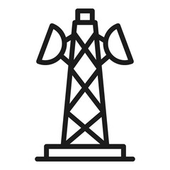 Poster - Wireless zone icon. Outline wireless zone vector icon for web design isolated on white background